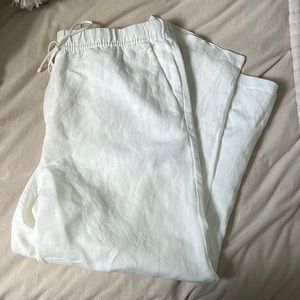 Linen Drawstring Pants